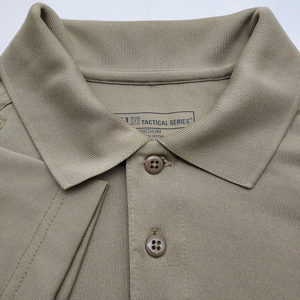 5.11 Tactical‎ Series Polo Shirt Mens Medium Short Sleeve Olive Drab Outdoor